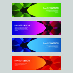 Fototapeta premium Vector Abstract design banner web template