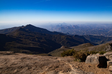 Naklejka premium view of mountains