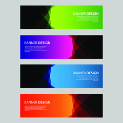 Fototapeta premium Vector Abstract design banner web template