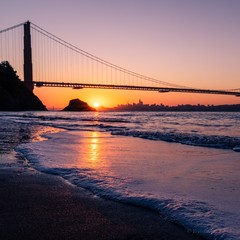Obraz premium Golden Gate Bridge sunrise 