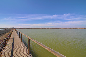 Fototapeta premium Paseo de las Salinas, San Pedro del Pinatar, España