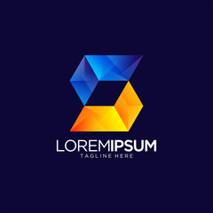 Colorful Abstract Vibrant Logo Design Vector Template