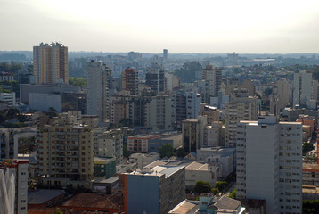 Naklejka na ściany i meble Aerial view of Caxias do Sul, Rio Grande do Sul, Brazil