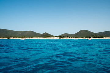 Obraz na płótnie Canvas Spiaggia Porto Zafferano Cala Sardegna Sardinia Teulada