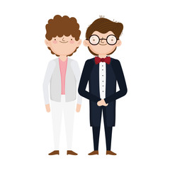 wedding groom men character cartoon
