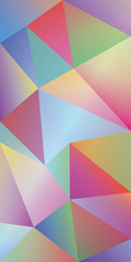 Colorful abstract paint background with triangles