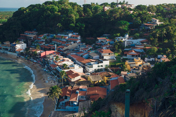 Obraz premium aerial view of morro sao pablo