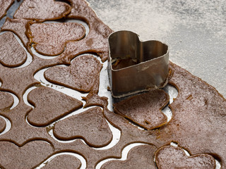 Gingerbread baking in the home's kitchen