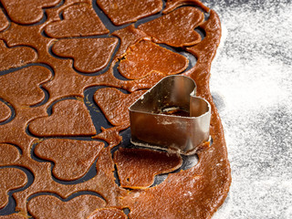 Gingerbread baking in the home's kitchen