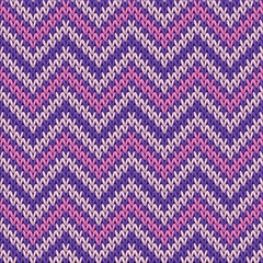 Material chevron stripes christmas knit geometric 