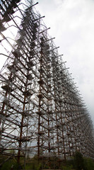 Soviet radar system called "Doug" or "Russian Woodpecker". Chernobyl, Ukraine