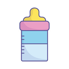 baby shower feeding bottle milk icon