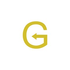 Letter G arrow mobile phone app logo icon design