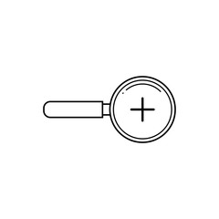 magnify search icon vector design template