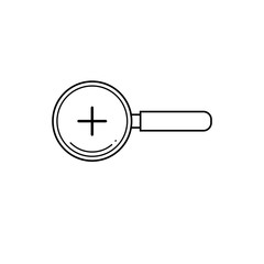 magnify search icon vector design template
