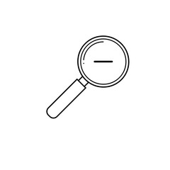 magnify search icon vector design template