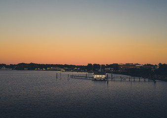 Fototapeta premium Sunset on the river