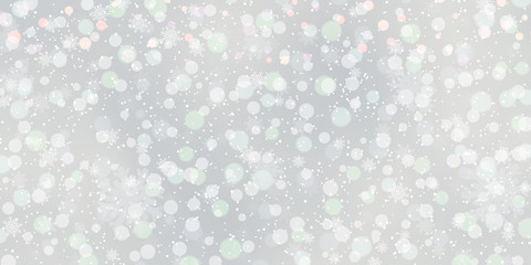 Christmas and New Year vector background with stars and snowflakes