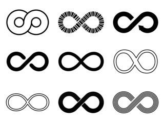 Infinity illustration set