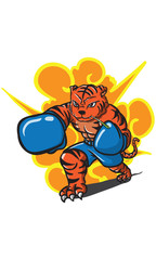 tiger boxing