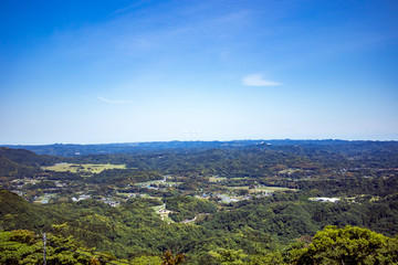 Scenery from the Kujukutani Observatory in Chiba Prefecture.