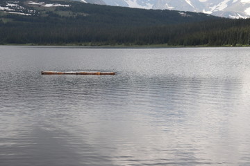 A Mountaintop Reservoir in the Rocky Mountains