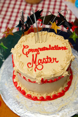 Quirky Graduation Cake with Buttercream Frosting