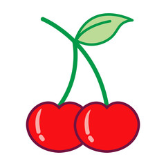 Cherry Icon Vector