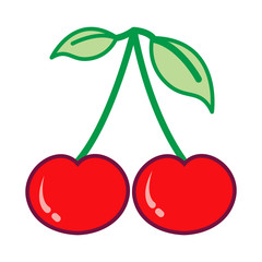 Cherry Icon Vector