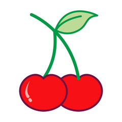 Cherry Icon Vector