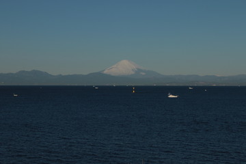 三浦半島から見る富士山