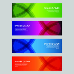 Vector Abstract design banner web template