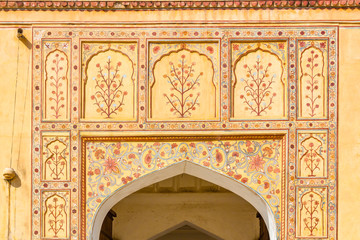 A gateway at Amber Fort  in Rajasthan, India.