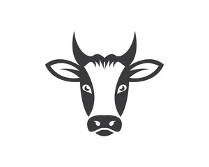 cow logo vector illustration templat