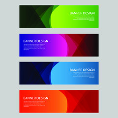 Fototapeta premium Vector Abstract design banner web template