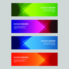 Fototapeta premium Vector Abstract design banner web template