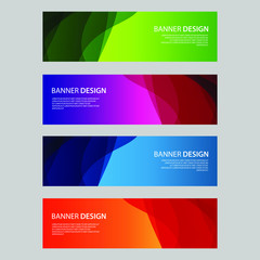 Fototapeta premium Vector Abstract design banner web template