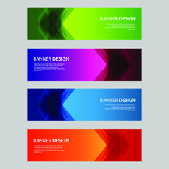Fototapeta premium Vector Abstract design banner web template