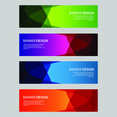 Fototapeta premium Vector Abstract design banner web template