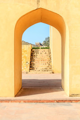 Obraz premium An alcove in the Samrat Yantra - the world's biggest sundial, at Jantar Mantar in Jaipur, India