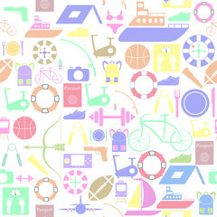 lifestyle seamless pattern background icon.