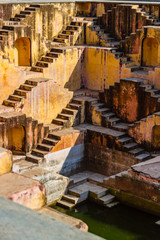 The Panna Meena stepwell near the Amber Palace in Rajasthan, India