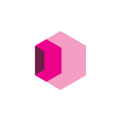 modern color hexagon logo design