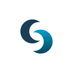 color circle infinity logo design