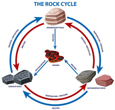 Diagram Showing Rock Cycle