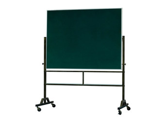 Empty Notice Board for Information Note Isolated on white Background with Clipping Path