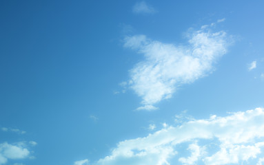 blue sky with beautiful natural white clouds