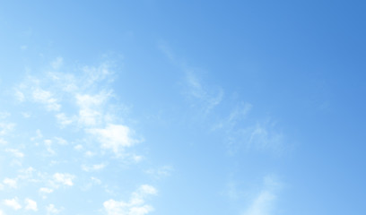 blue sky with beautiful natural white clouds