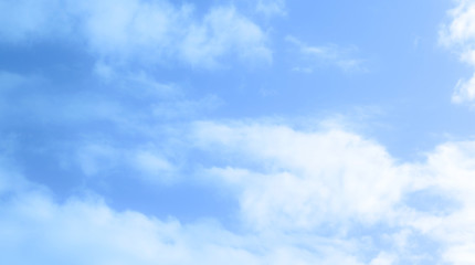 Fototapeta premium blue sky with beautiful natural white clouds