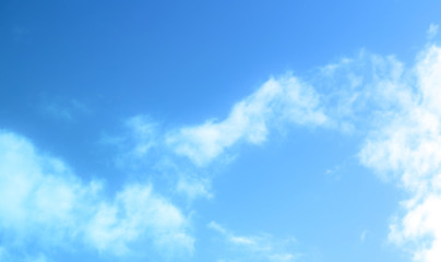 blue sky with beautiful natural white clouds